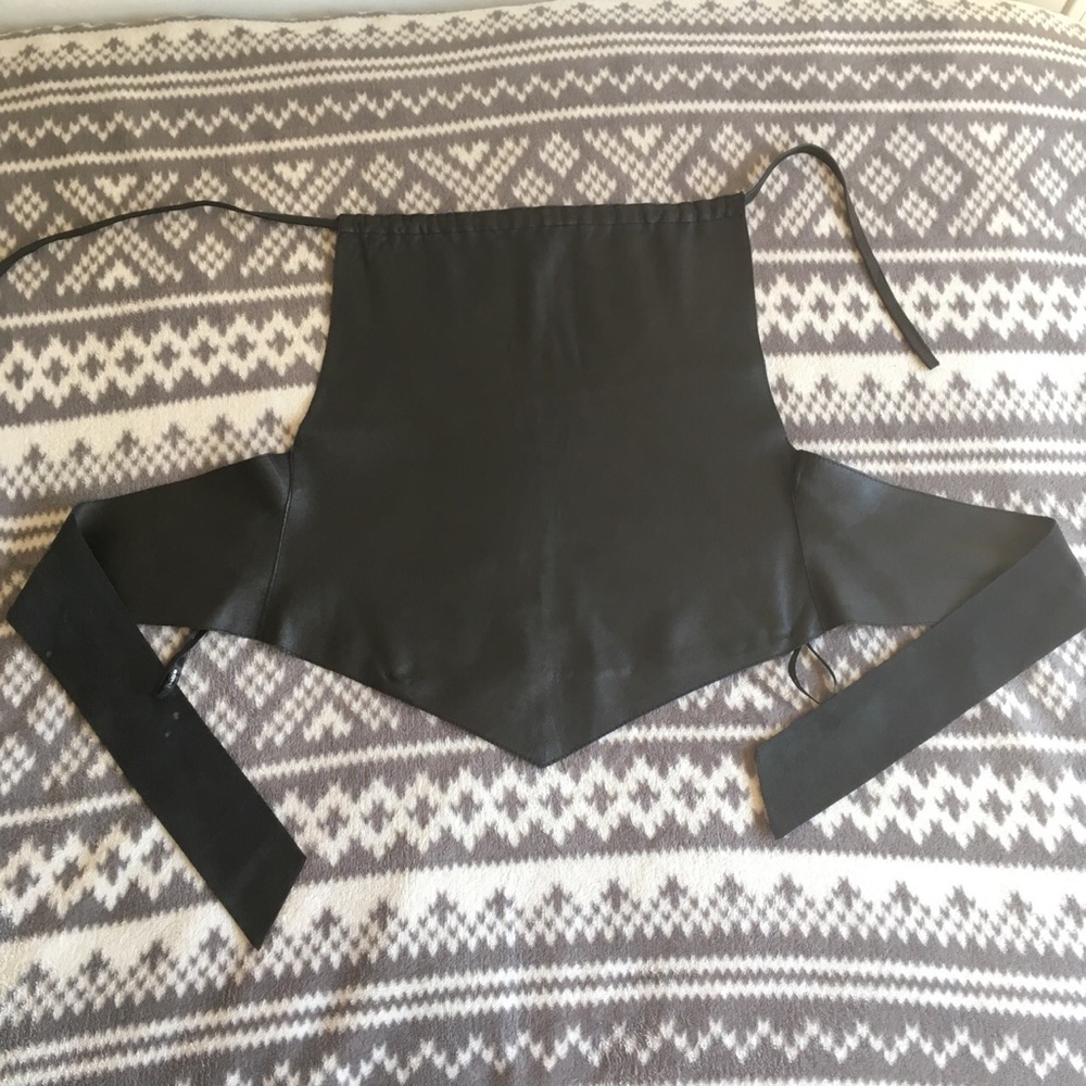 BeBe Genuine leather halter top